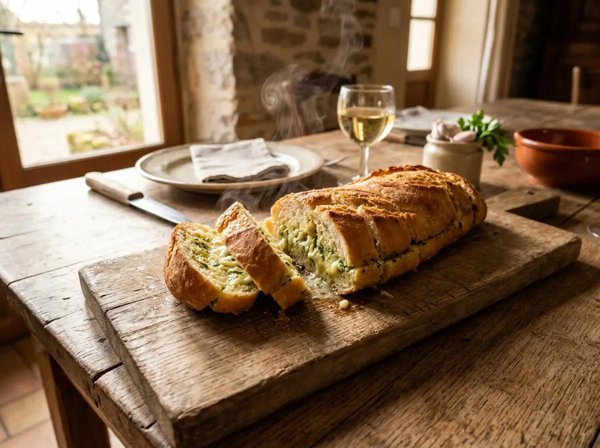 préfou vendéen doré au four sur planche en bois, spécialité boulangerie Vendée