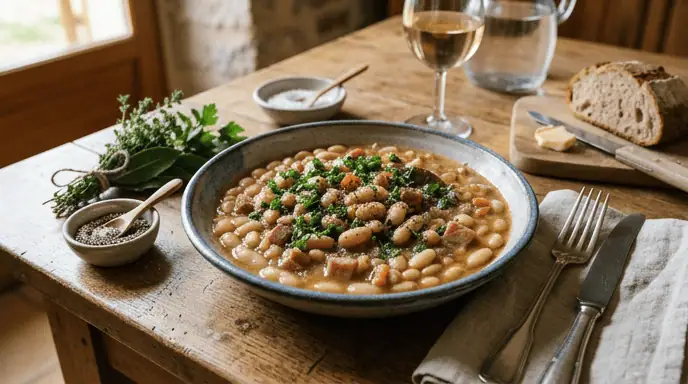 recette mogettes de Vendée jambon plat traditionnel